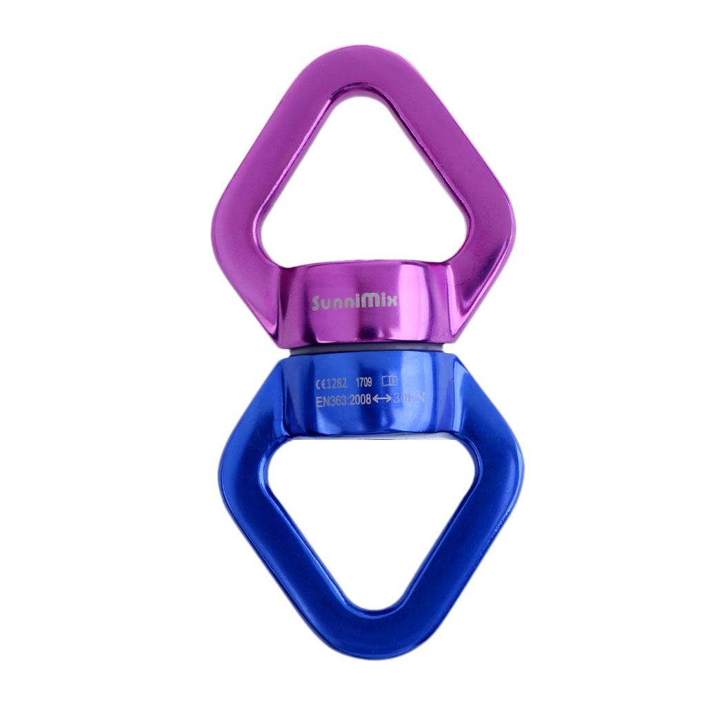 30KN Rope Swivel Connector Spinner for Rock Climbing/Swing Set/Aerial Dance