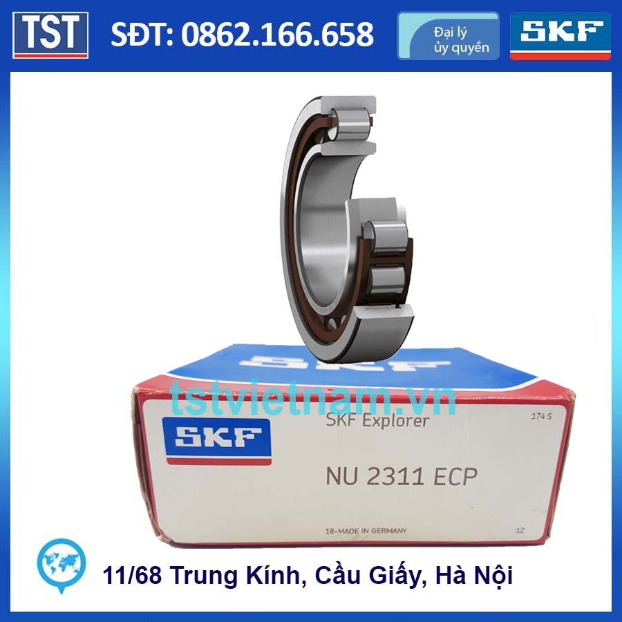 Vòng bi SKF NU 2311 ECP (Chính hãng 100%)