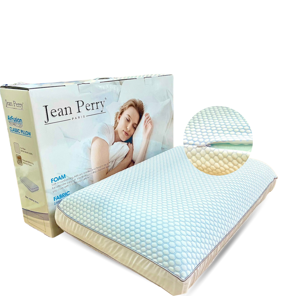 Gối nằm Jean Perry Memory Foam Air Fushion Classic 40x60x11/9cm