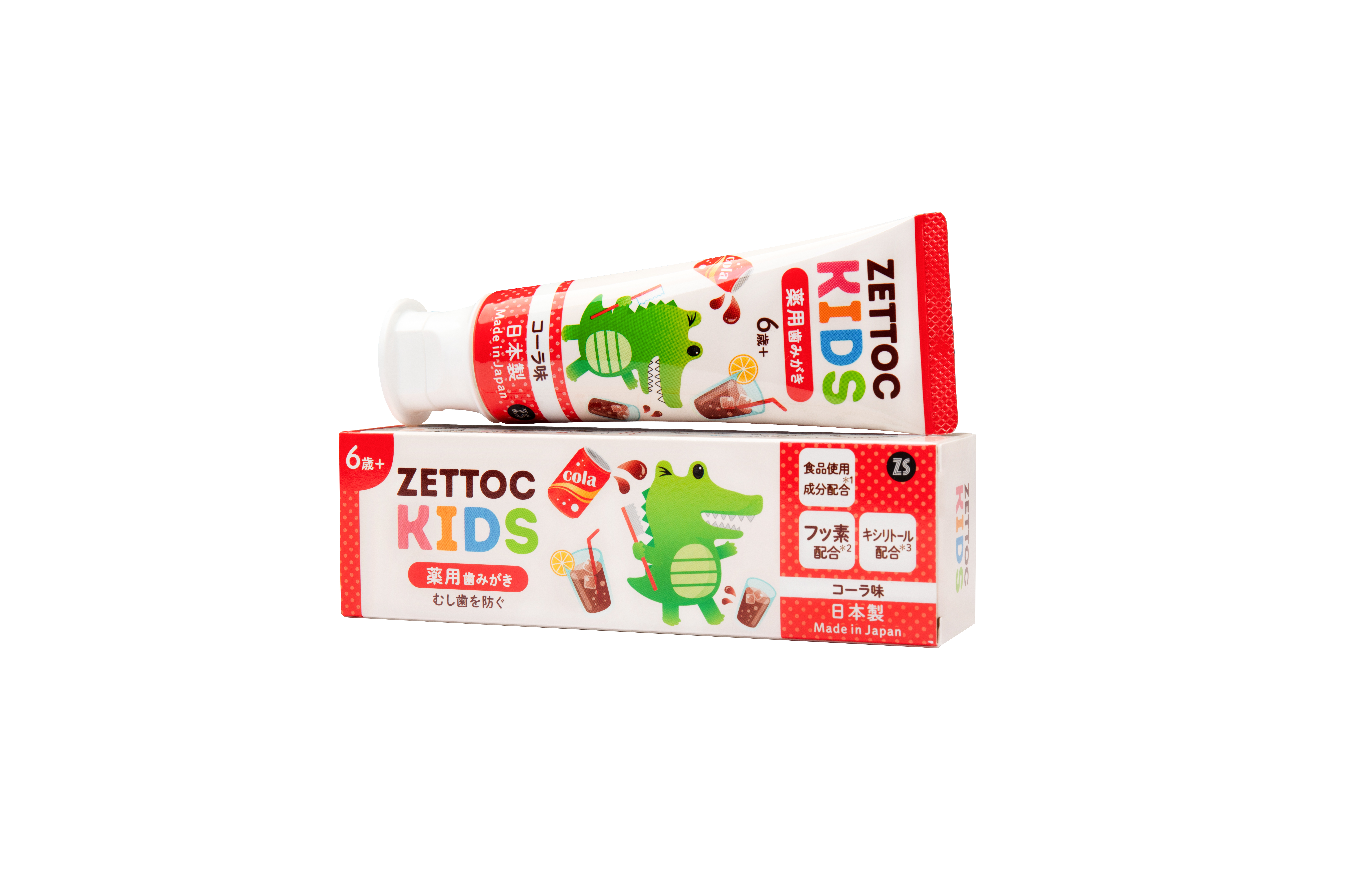 Kem đánh răng trẻ em vị nước ngọt Cola Nippon Zettoc Kids Toothpaste Cola 70g