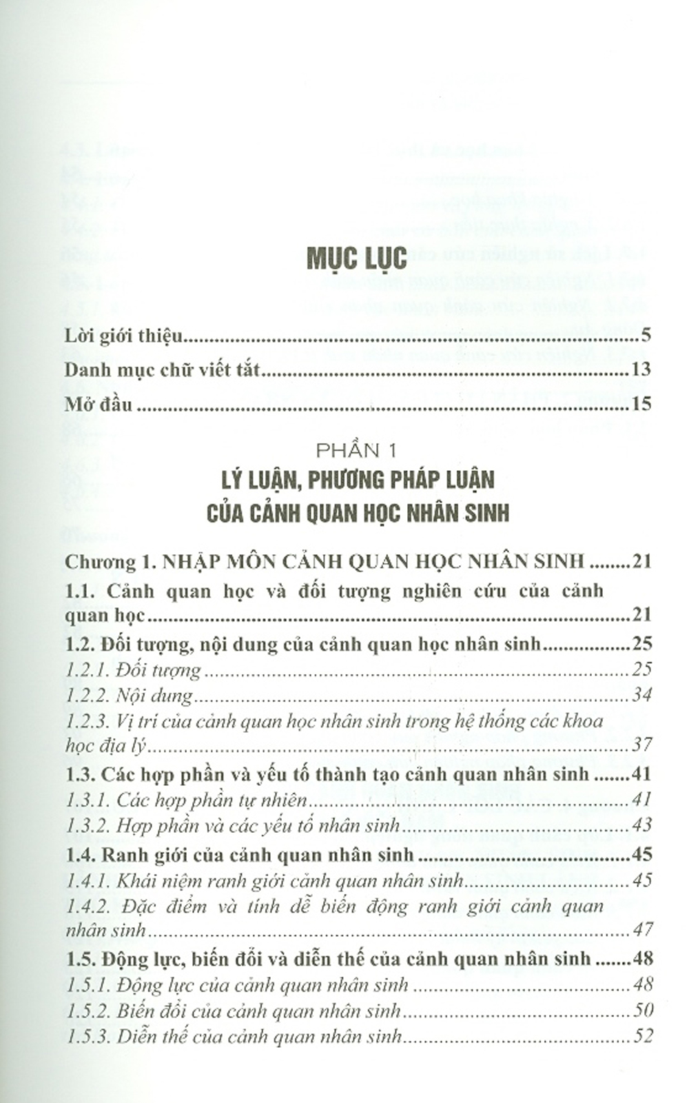 Giáo Trình Cảnh Quan Học Nhân Sinh: Cơ Sở Phương Pháp Luận Và Ứng Dụng Thực Tiễn (Dùng Cho Nghiên Cứu Sinh Và Học Viên Cao Học Các Ngành Khoa Học Địa Lý Và Khoa Học Môi Trường) _ Bìa Cứng