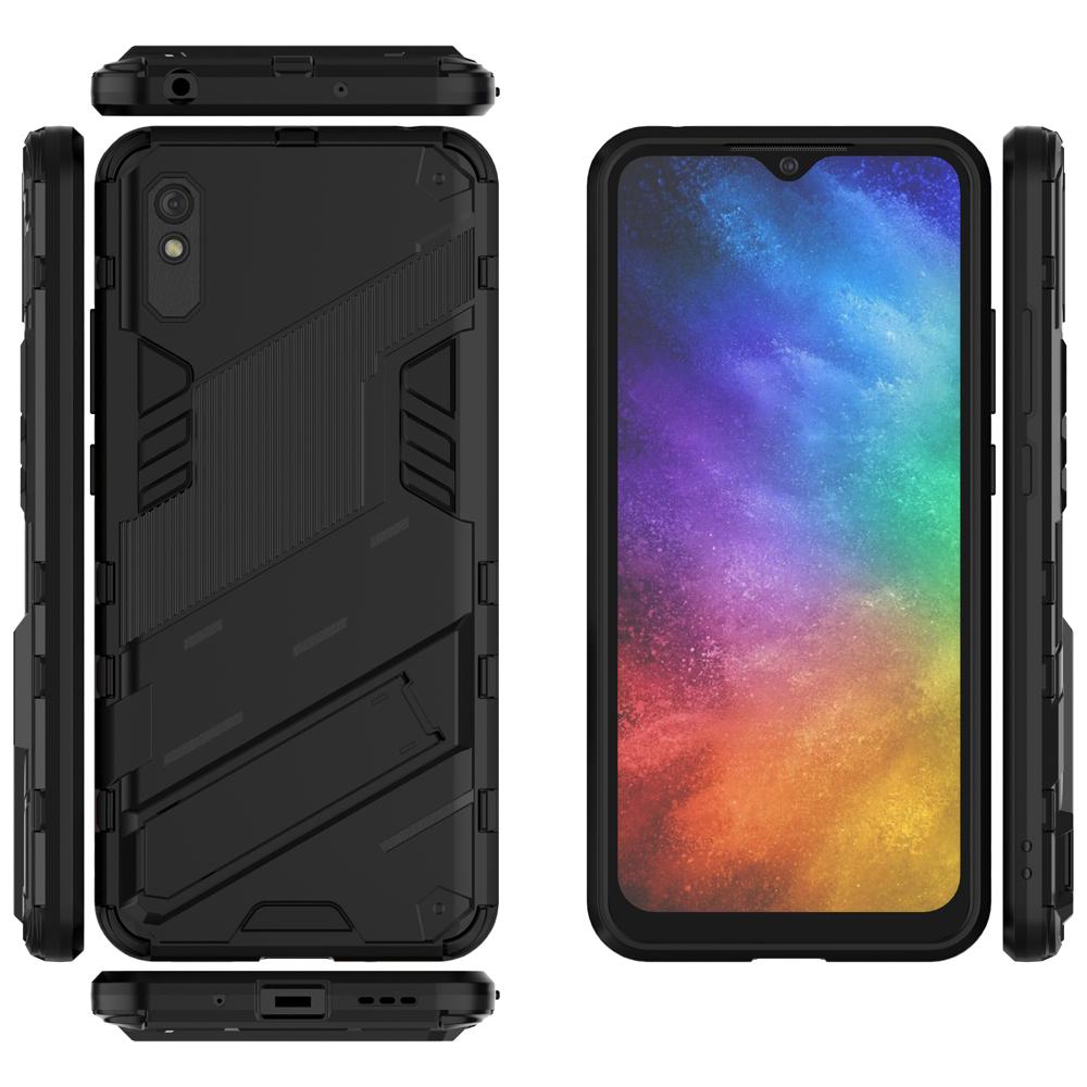 Ốp lưng cho Xiaomi Redmi 9A, Ốp chống sốc Iron Man PUNK cao cấp kèm giá đỡ cho Redmi 9A