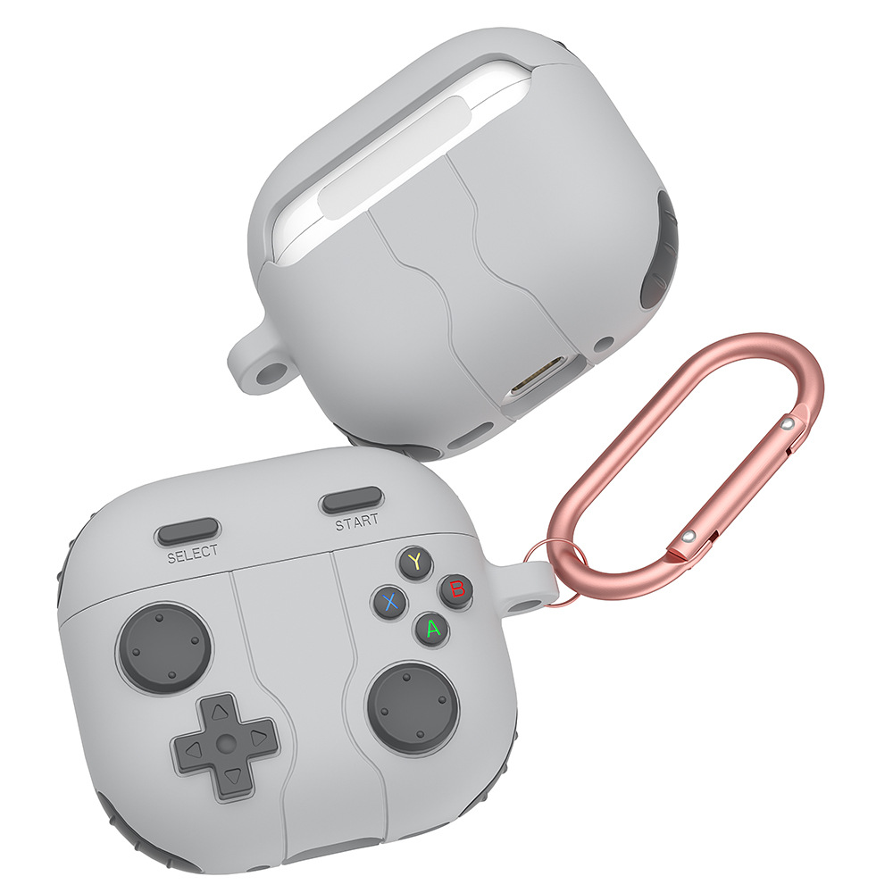 Case ốp bảo vệ Silicon Kai.N Game Pad cho Airpods 4, chống sốc, kèm khoá treo_ Hàng chính hãng