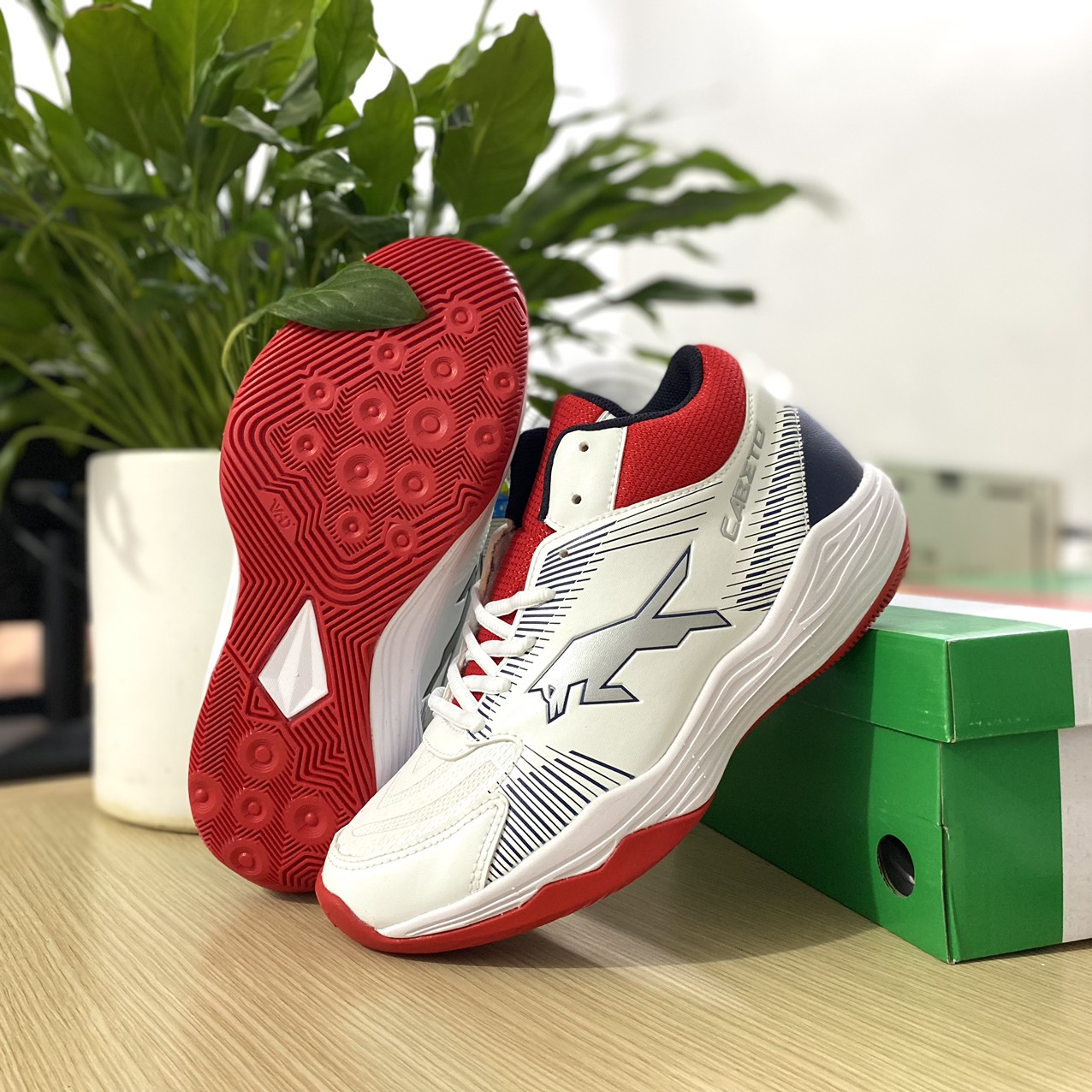 Giày đánh bóng chuyền, bóng rổ VHD siêu nhẹ, siêu bền - Hàng công ty