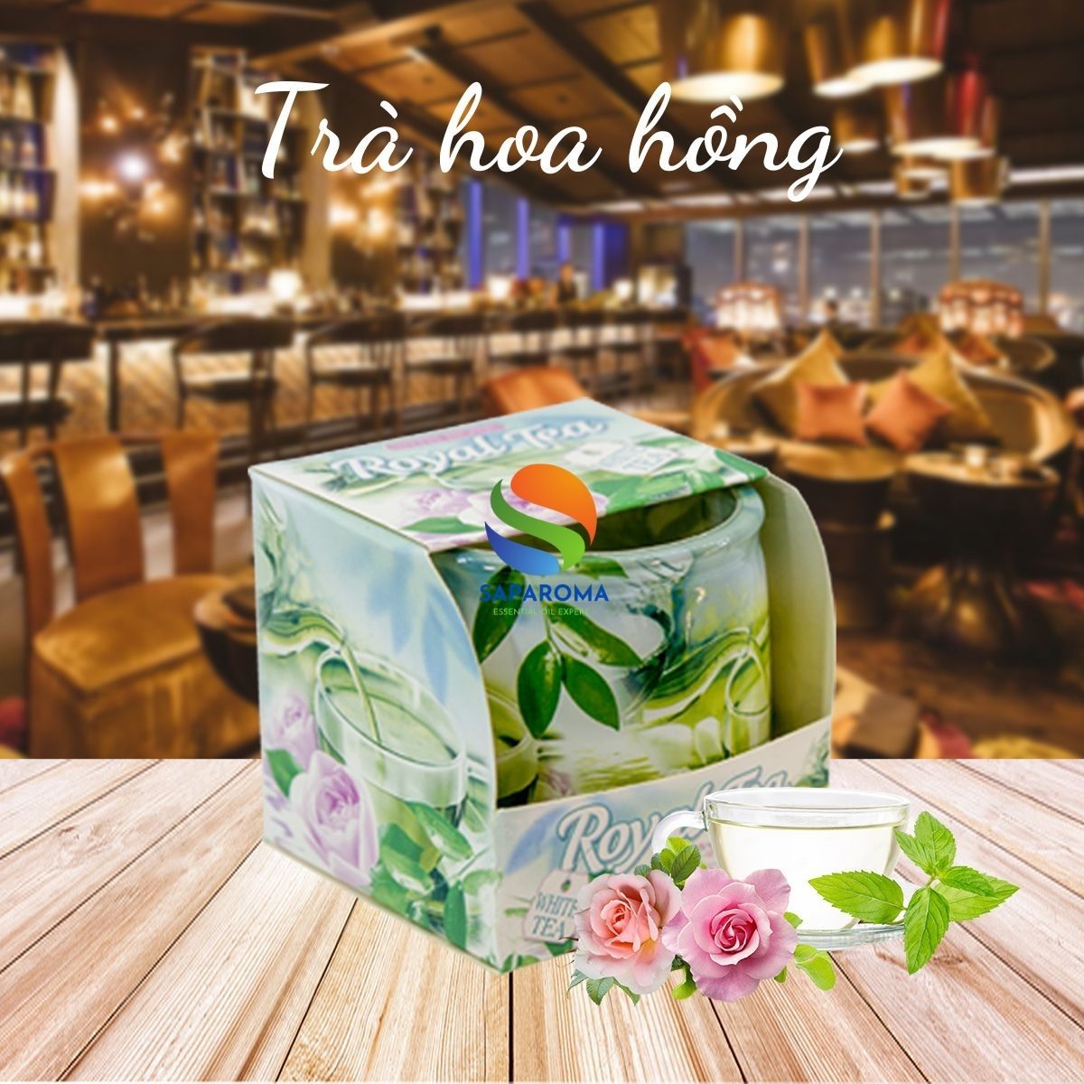 Ly nến thơm tinh dầu Bartek Royal Tea 100g QT025833 - trà hoàng gia, nến trang trí, thơm phòng, thư giãn, Hỗ trợ khử mùi (giao mẫu ngẫu nhiên)