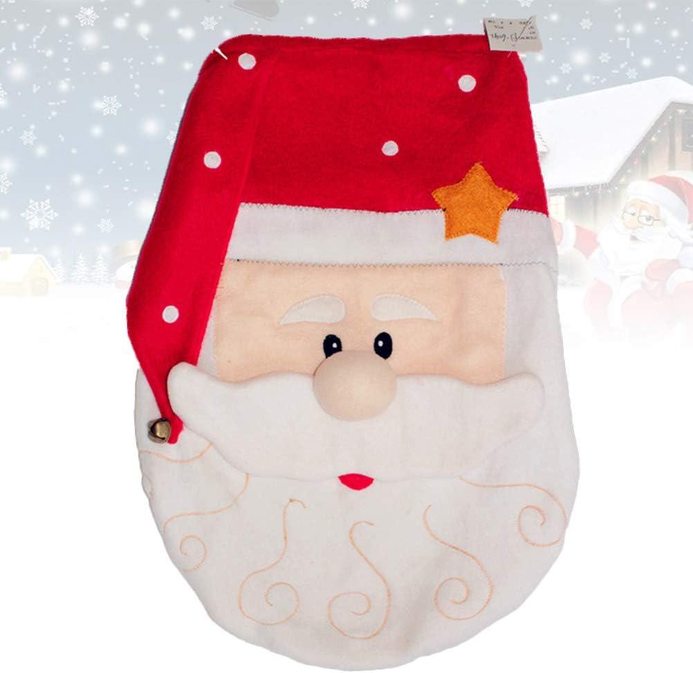 Giáng Sinh Ông Già Noel In Hình Ghế Ngồi Vệ Sinh Thảm Cho Phòng Tắm Đồ Trang Trí Nhà Cửa Vật Dụng