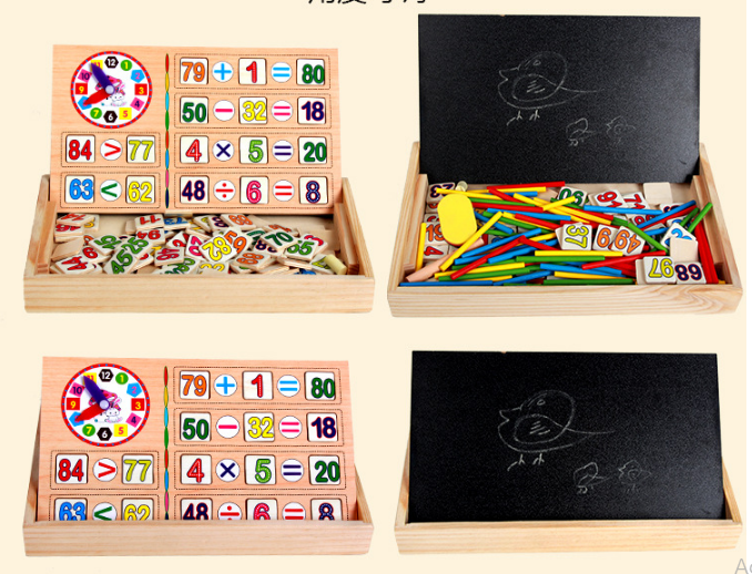 Bộ toán học đa chức năng 100 số - Đồ chơi gỗ thông minh cho bé