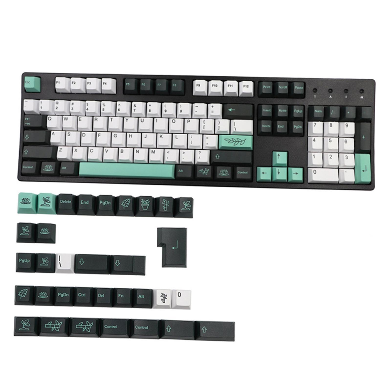 135-Key PBT Garden Theme Keycaps for Cherry 61 64 68 72 98 keys