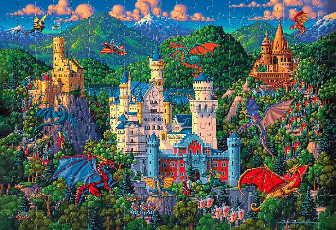 Tranh xếp Hình Tia Sáng - Lâu đài NEUSCHWANSTEIN