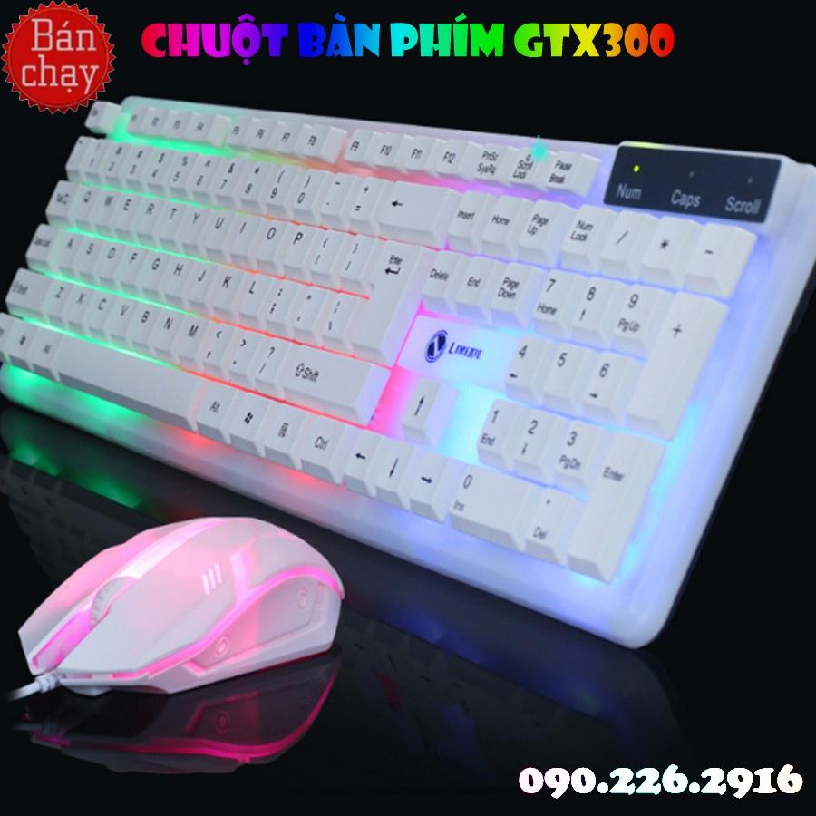 Chuột Máy Tính, Chuột Chơi Game Máy Tính Gaming GTX300 Có Đèn Led