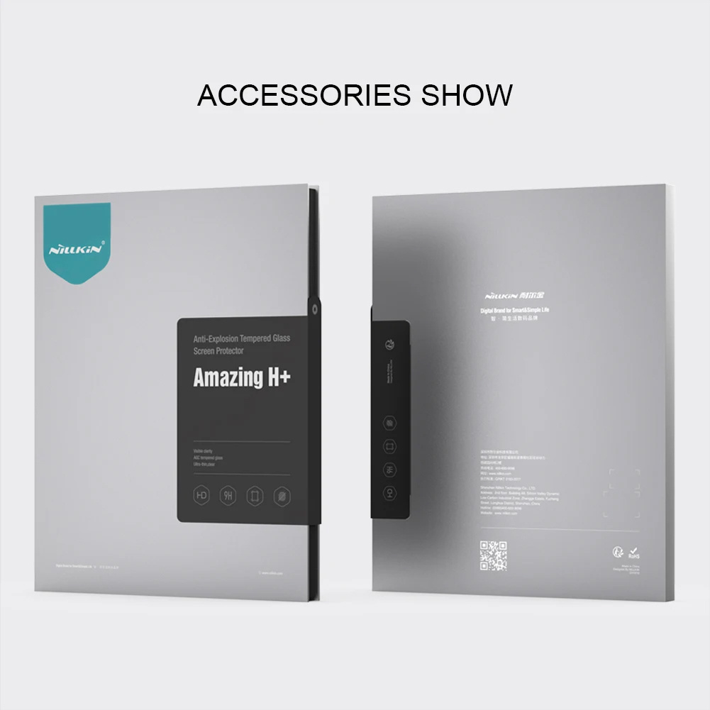 Kính cường lực AGC 9H cho iPad Pro 11 inch M4 / Pro 13 inch M4 2024 hiệu Nillkin Amazing H+ Pro (mỏng 0.2 mm, vát cạnh 2.5D, chống trầy, chống va đập) - Hàng nhập khẩu
