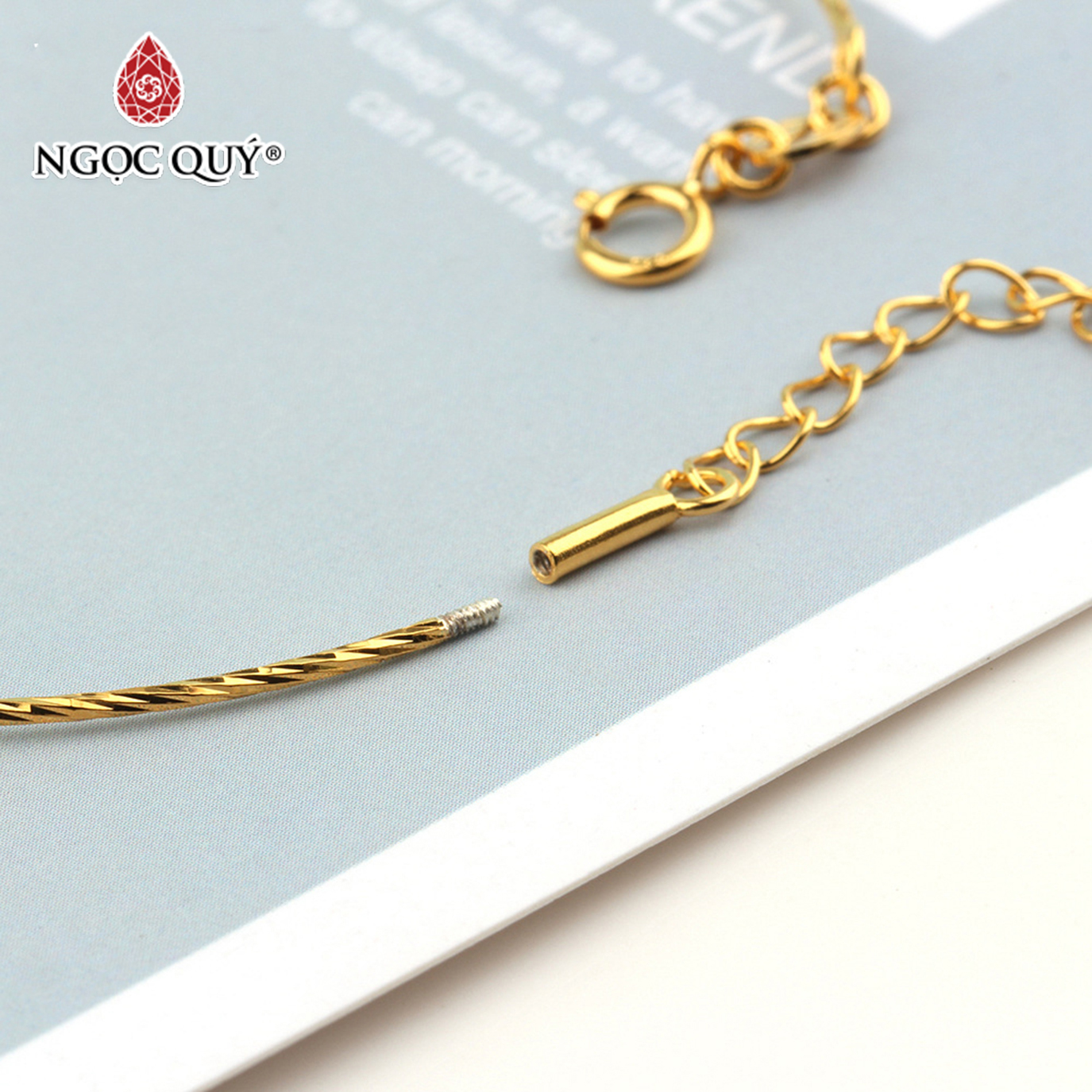 Lắc tay bạc mạ vàng - Ngọc Quý Gemstones