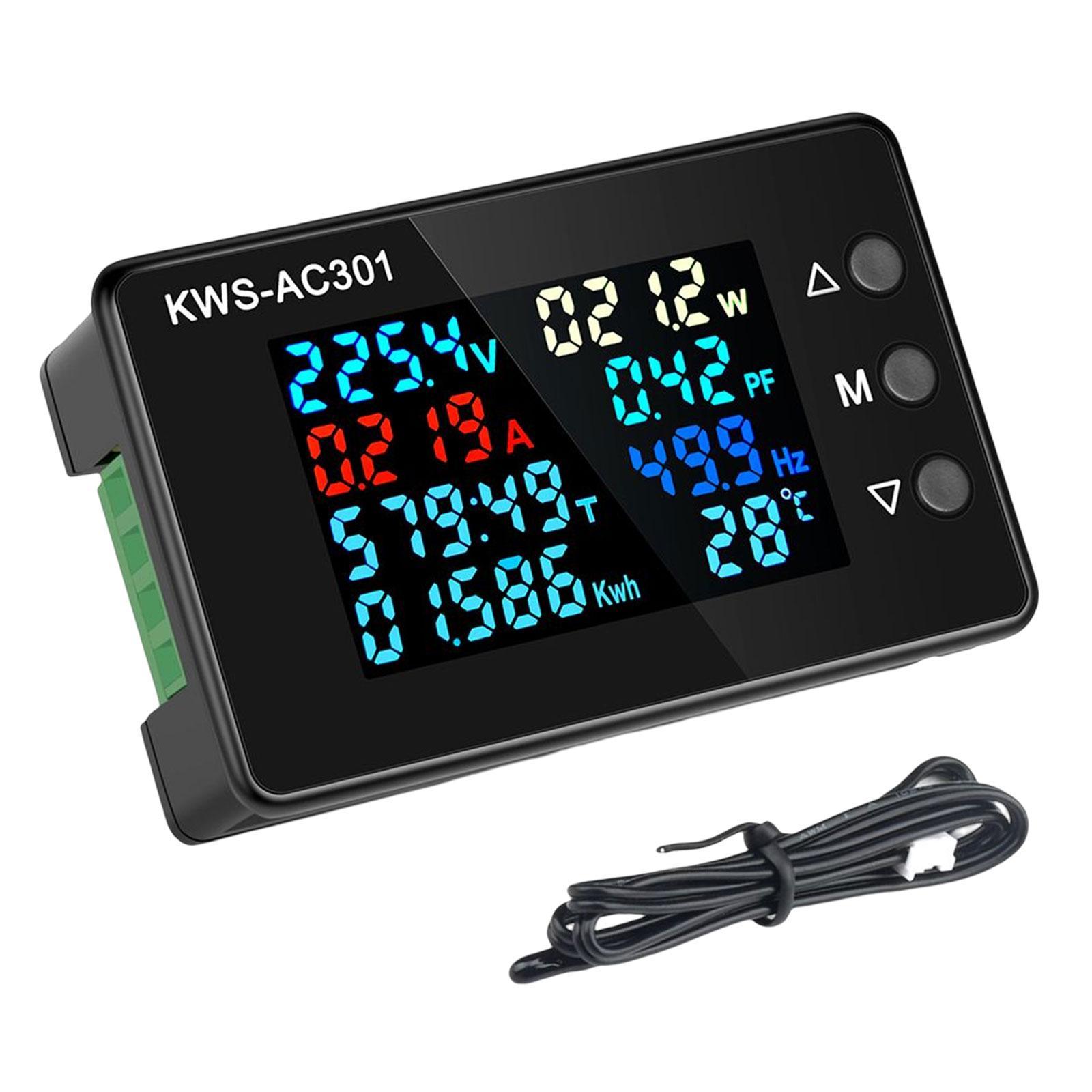 AC Power Meter Power Current Electricity Screen Digital Voltage Electric Display Meter