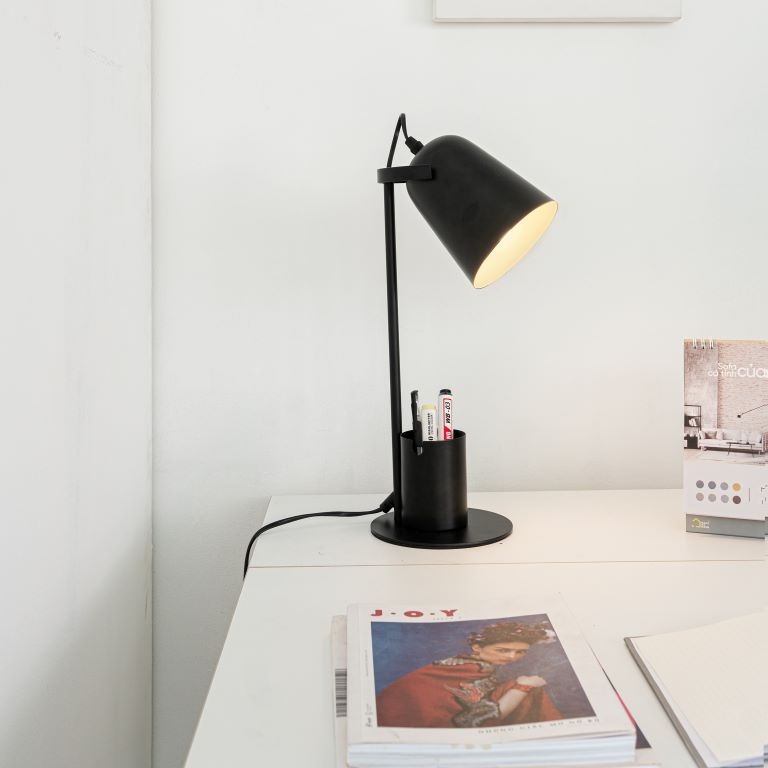 Đèn Bàn Tự Điều Chỉnh Góc Sáng, Có Giá Đỡ Điện Thoại, Tặng Kèm Bóng SHIENE Make My Home
