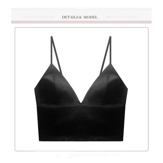 Áo Bra Phi Lụa 2 Dây Cao Cấp Sang Chảnh B264 MYN_UNDERWEAR