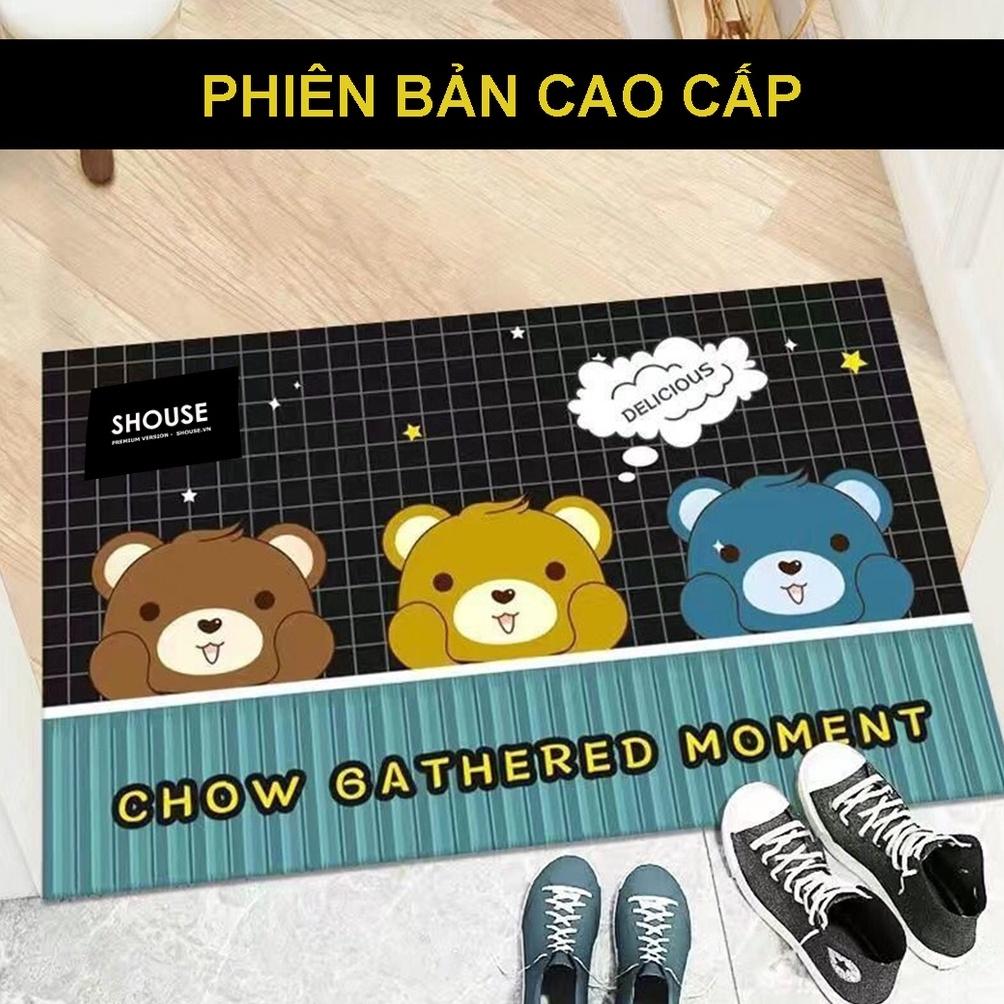 Thảm chùi chân lau chân 3d chống trơn trượt cao cấp đế cao su cao cấp giá rẻ hình thú nhà tắm phòng bếp
