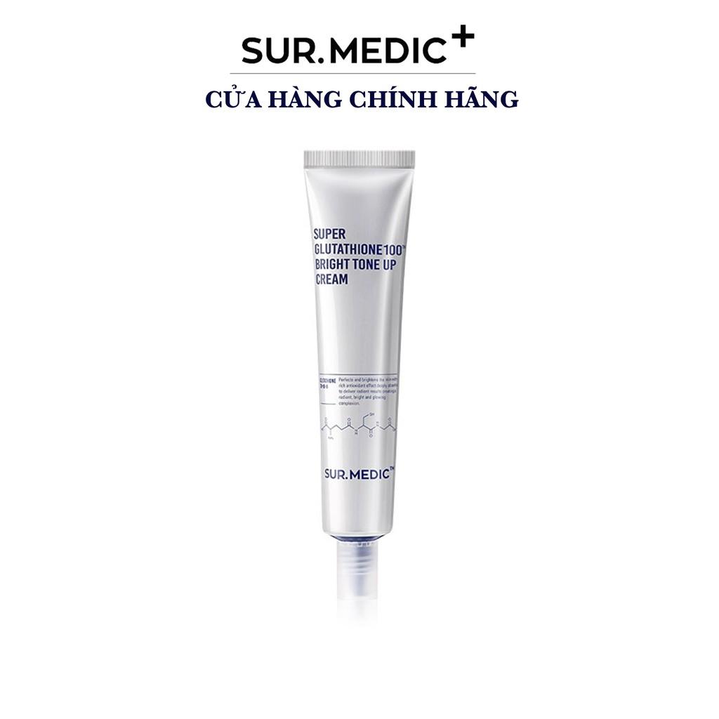 Kem Dưỡng Nâng Tông Trắng Da SURMEDIC Super Glutathione 100 Bright Tone Up Cream 40ml