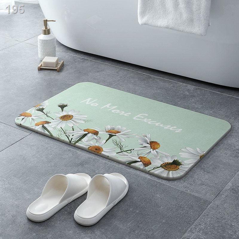 Net red ins nhỏisy tảo cát thảm thấm nước chống trượt phòng tắm bùn diatom nhà vệ sinh khô nhanh