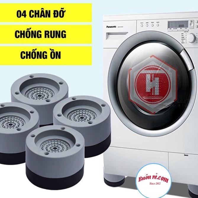 Bộ 4 chân chống rung máy giặt, bàn ghế đồ nội thấy đa năng - 01384