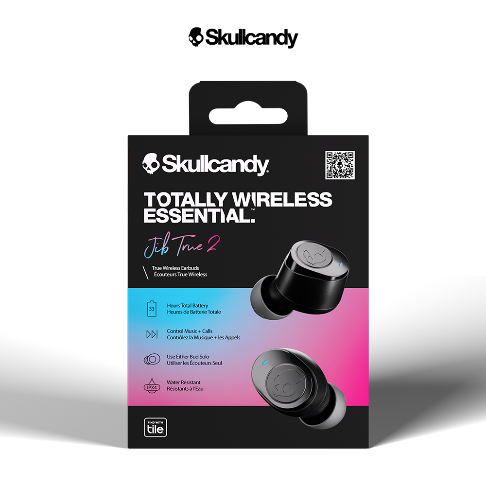 Tai nghe Skullcandy Jib True 2 Wireless - Hàng chính hãng - Kết nối Bluetooth - Định vị Tile - Pin 33 giờ - Kháng nước IPX4