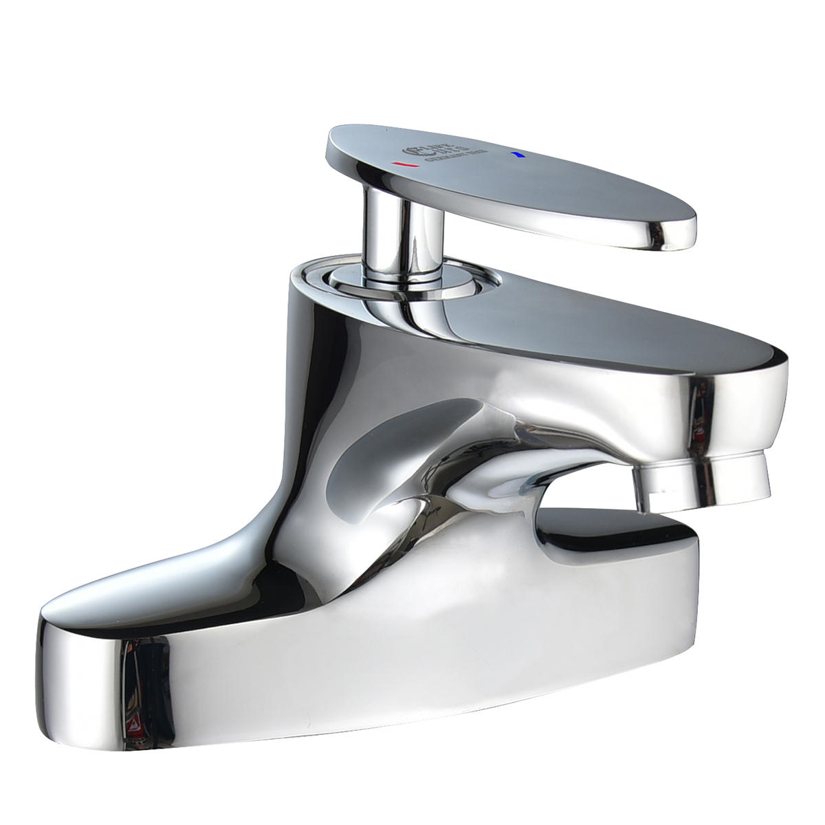 Vòi Lavabo nóng lạnh 2 chân Đồng mạ Chrome Eurolife EL-CAM03 (Trắng bạc)