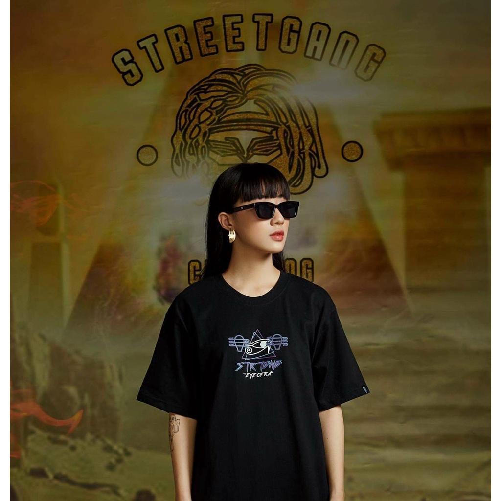 Áo thun unisex tay lỡ Streetgang thần Bast đầy đủ tag cổ tag tay || Hany shop