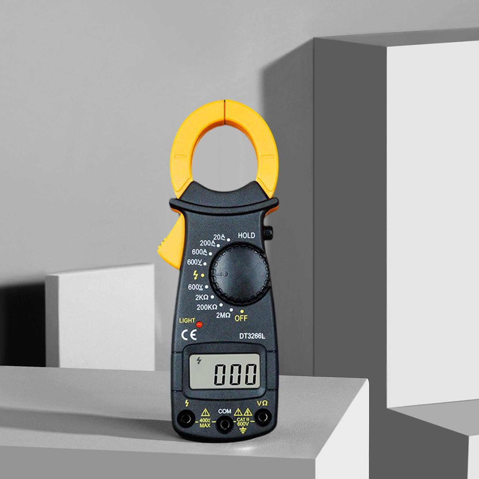 Digital Clamp Meter Professional Low Battery Indicator LCD Display Measure Resistance Multifunction DC Digital Clamp Meter