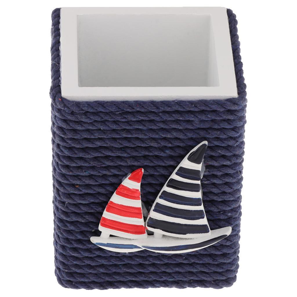 Exquisite pencil holder Mediterranean style desktop organizer