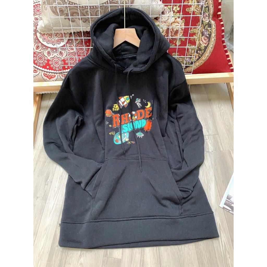 Áo Hoodie Chống Lạnh Unisex Nam Nữ Chất Nỉ Dày Dặn In Hình Rhode Island Siêu Chất