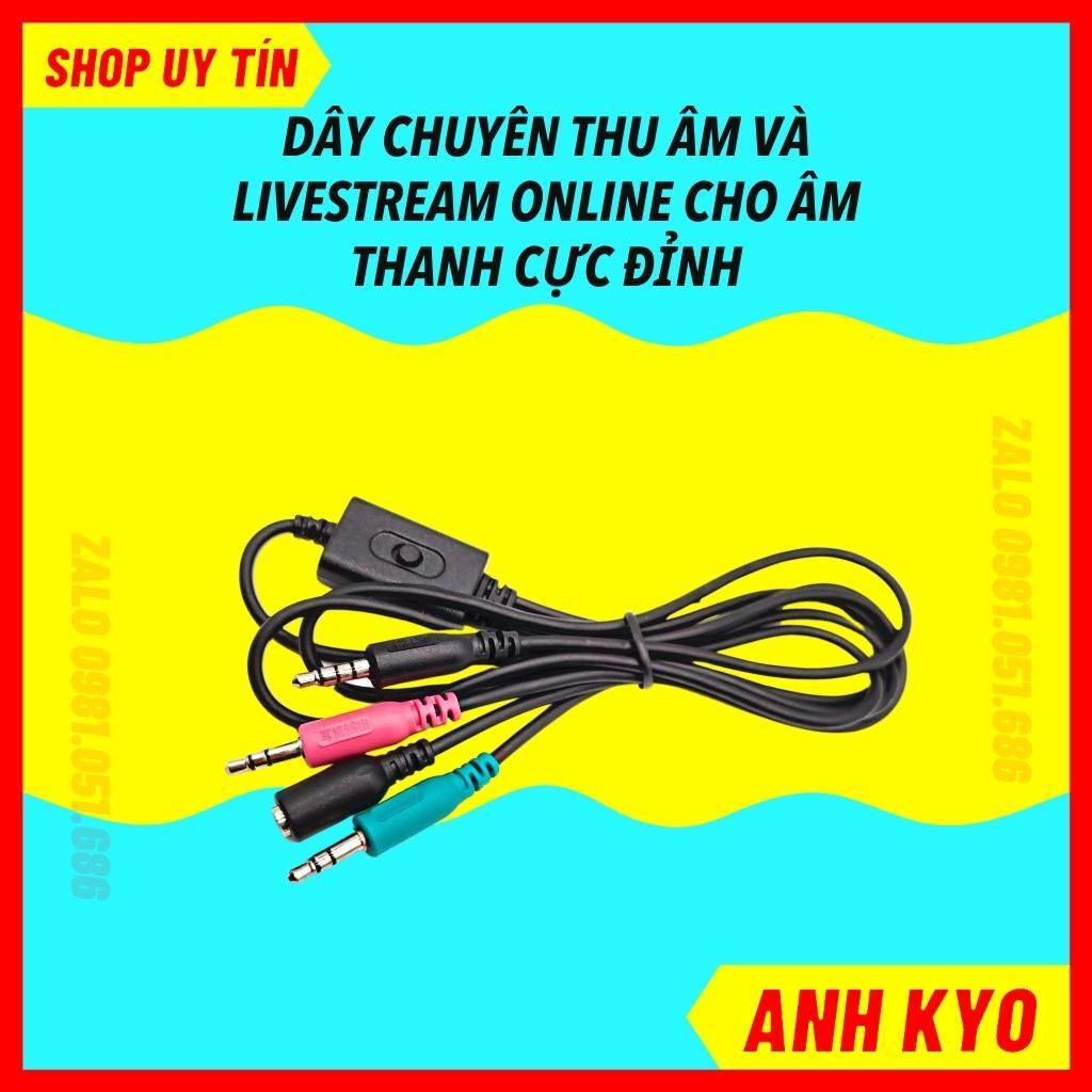 Bộ Mic Thu Âm, Micro Livestream PC K200 Kết Hợp Sound Card Icon Upod Pro Có 72 Chế Độ Vang Cài Được Thêm Autotune