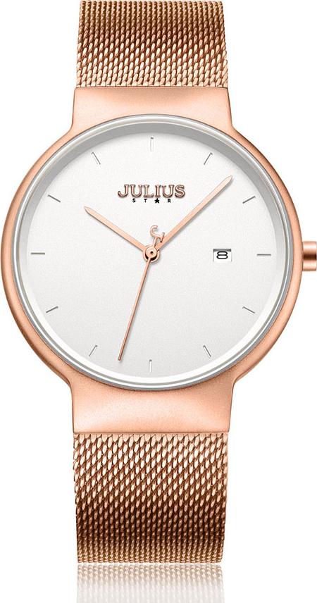 Đồng Hồ Nam Julius Star Hàn Quốc JS-009MB Dây Thép Màu Đồng
