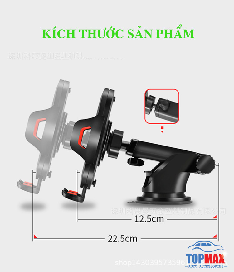 Giá đỡ điện thoại HÍT Chân Không xe hơi - Hàng đảm bảo chất lượng về độ rung lắc.