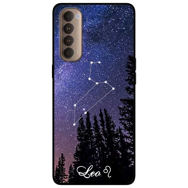 Ốp lưng dành cho Oppo Reno 4 Pro mẫu Cung Hoàng Đạo - Leo
