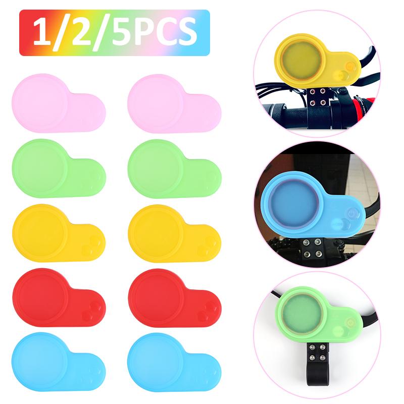 1/2/5 Chiếc Ốp Lưng Silicon Ngoài Trời Đi Xe Đạp Tiếp Liệu Cho Kugoo M4 Kaboo Màn Hình Hiển Thị LCD Chống Nước Bảng Điều Khiển Trầy Xước Nắp Bảo Vệ Color: 2pcs Green