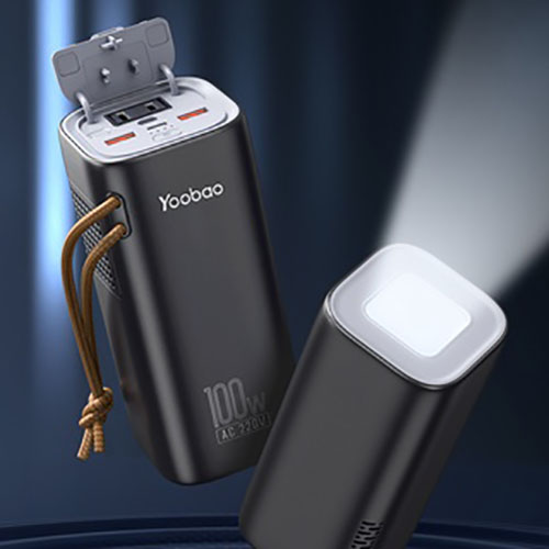 Trạm Sạc Dự Phòng Yoobao EN100 Dung Lượng 20000mAh Tích Hợp Đèn Pin Tiện Dụng Dùng Cho Gia Đình/ Dã Ngoại Hàng nhập khẩu