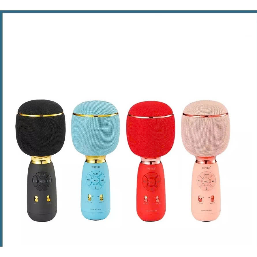 Micro Karaoke kèm loa Bluetooth MÀU ĐEN - Hàng chính hãng