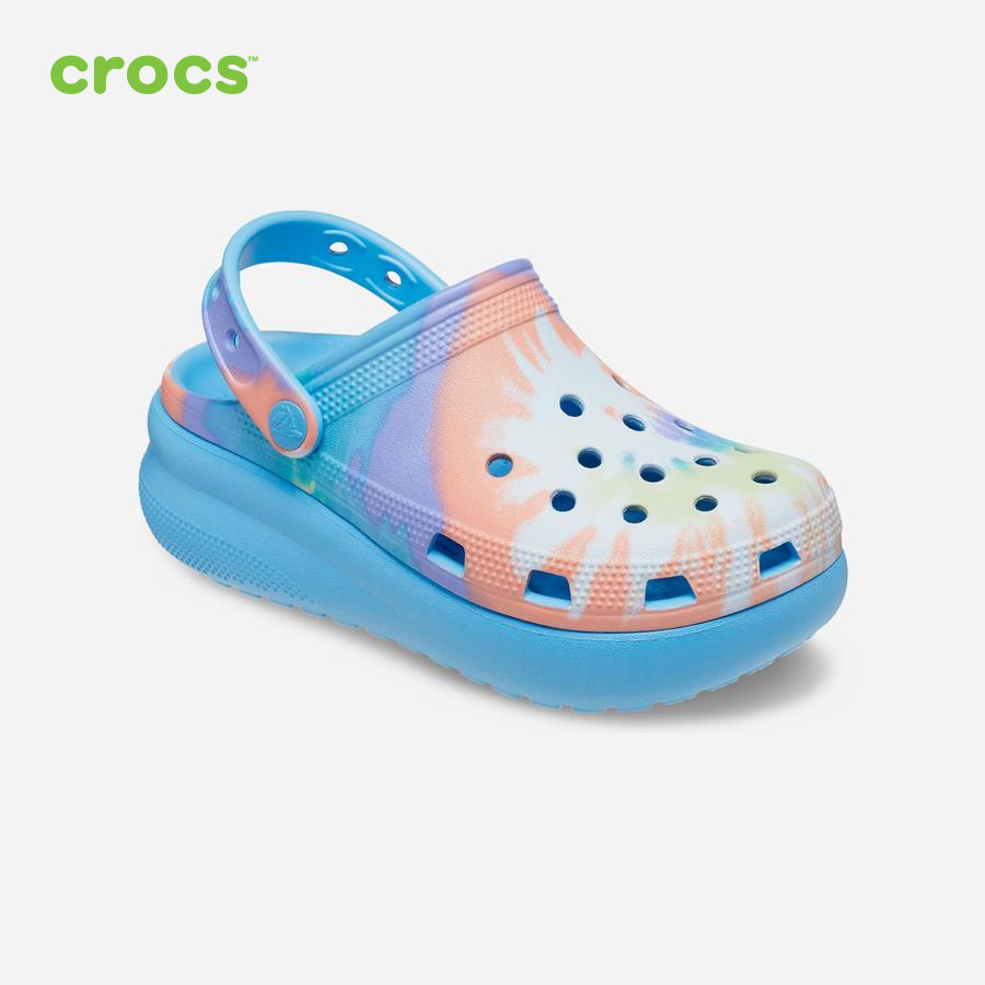 Giày lười trẻ em Crocs FW Classic Clog Kid Cutie Tie Dye Oxgn/Mlti - 208083-4KT