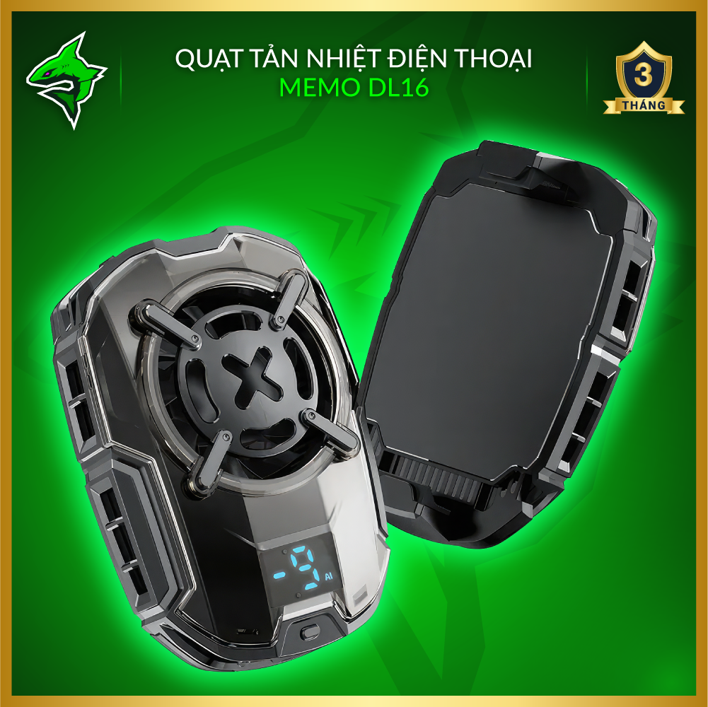 Quạt Tản Nhiệt Điện Thoại Kẹp Lưng Sò Lạnh Memo DL16