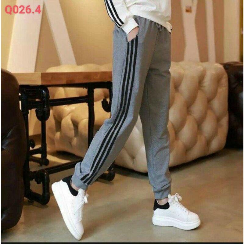 Quần jogger nam thể thao thu đông vải thun nỉ Vải Nỉ Da Cá Cao Cấp phong cách thể thao năng động thoải mái