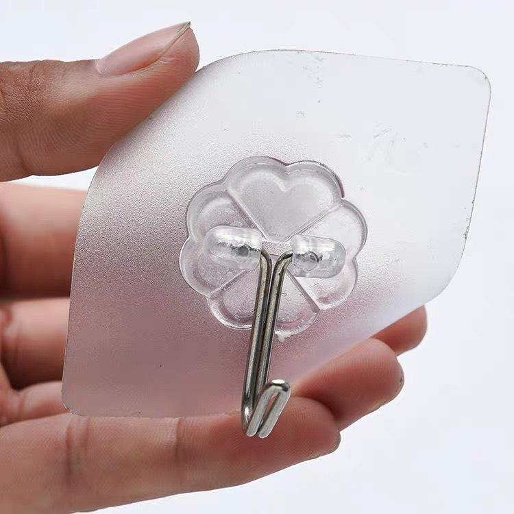 Móc dán tường, treo tường 6x6cm chịu lực tốt, treo vật trang trí phòng khách, đồ dùng nhà bếp, phòng tắm