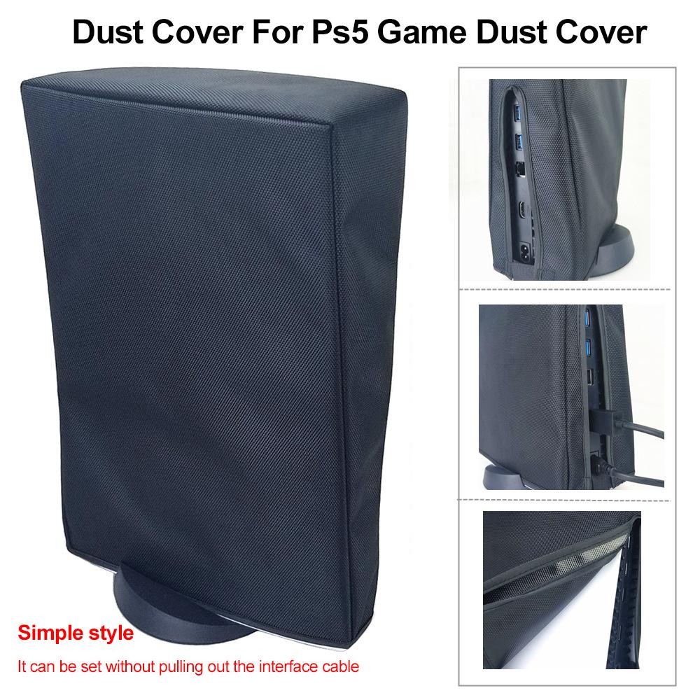 Tấm che bụi PS5 Vải Oxford Tấm che bụi cho máy chơi game Playstation 5 Vỏ bảo vệ Tay áo chống bụi Vỏ bảo vệ có thể tháo rời PS5 Màu sắc: Đen