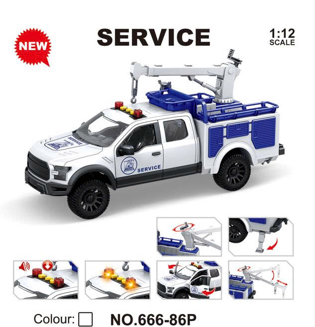 TOYSTAR - 666-86P Mô hình xe cứu hoả cứu hộ (KT 41x16x21cm)