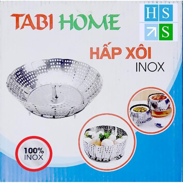 VỈ HẤP thực phẩm TABIHOME ( INOX 100% ) khay hấp đa năng đồ xôi hấp cá hấp cách thủy xửng hấp đồ ăn tiện lợi - HS Shop