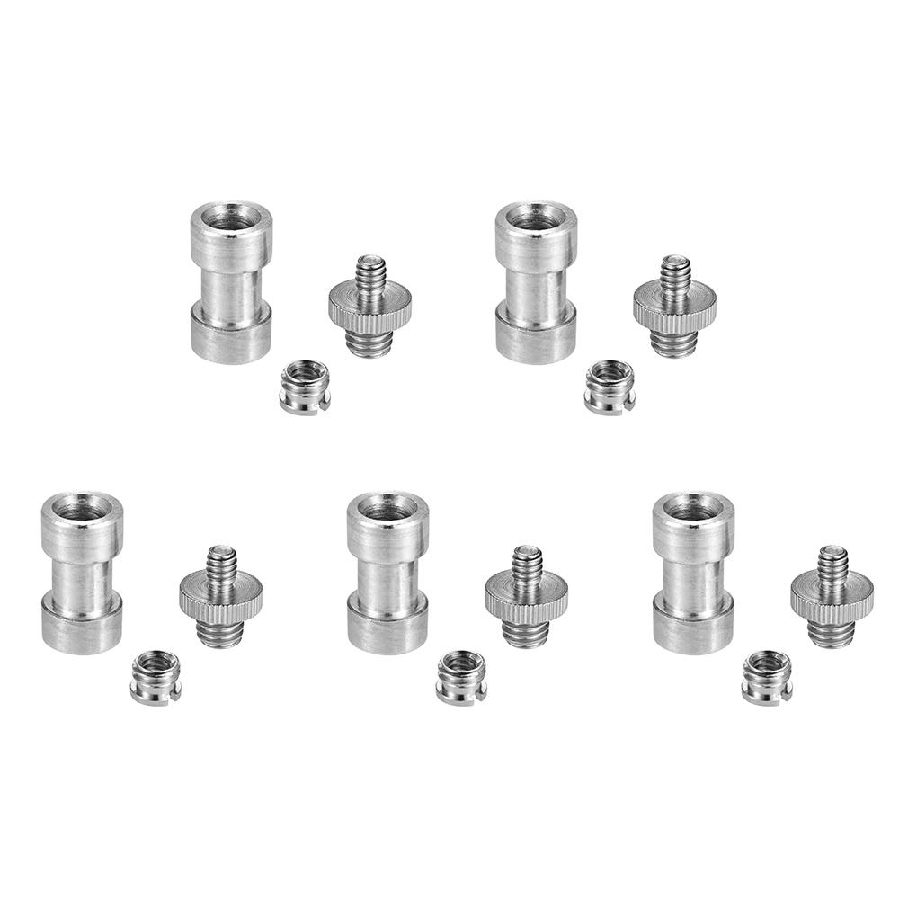 Bộ chuyển đổi vít có ren 1/4 "-20 đến 3/8" -16 Bộ giảm tốc trục vít cái Ống lót trục vít cho chân máy ảnh
