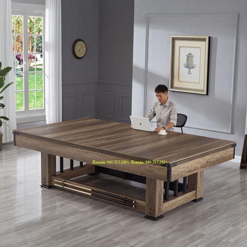 Bàn Bida Đa Năng 3 Trong 1 Bóng Bàn Họp Ăn Chuẩn Câu Lạc Bộ, Bi A Đa Năng Lỗ 7 Feet Decor Gia Đình Văn Phòng Kinh Doanh Hanana