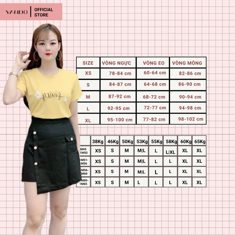 Chân Váy Quần Đính Nút YANDO CV03