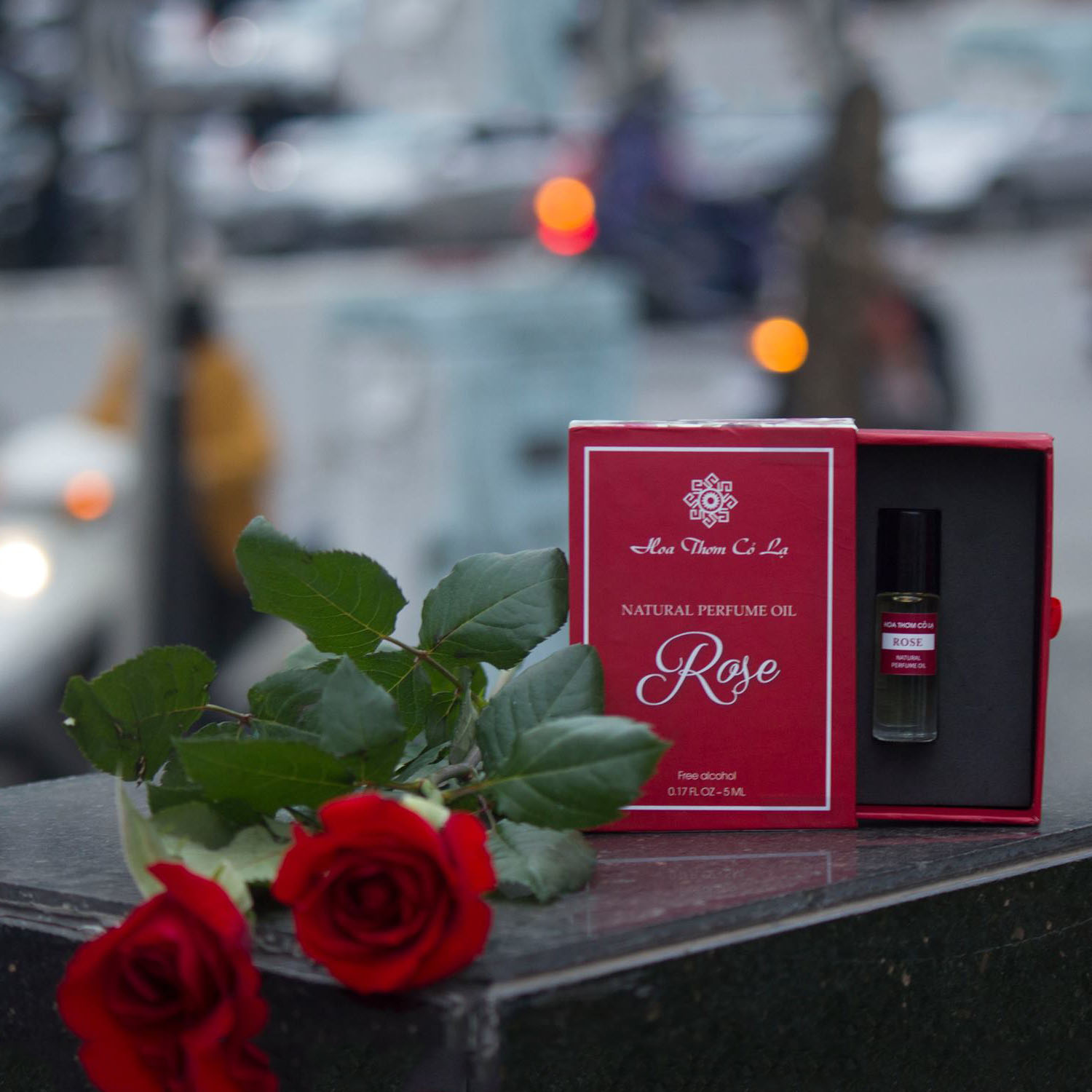 Tinh dầu nước hoa hồng - Rose Perfume Oil | Sản phẩm hữu cơ, có giấy COA, chứng nhận, mùi nước hoa hồng truyền thống