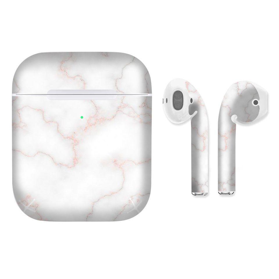 Miếng dán skin cho AirPods in hình đá hồng - dah003 (AirPods ,1 2, Pro, TWS, i12)