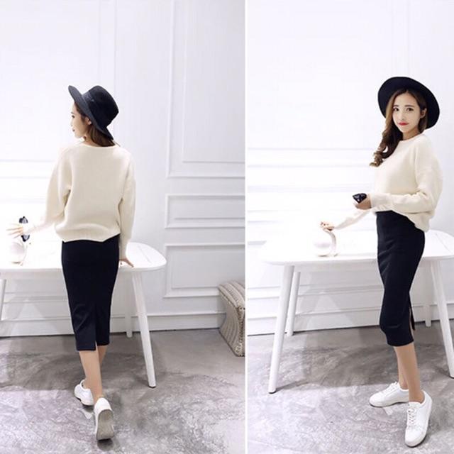 CHÂN VÁY BÚT CHÌ công sở sẻ sau dáng dài 70cm
