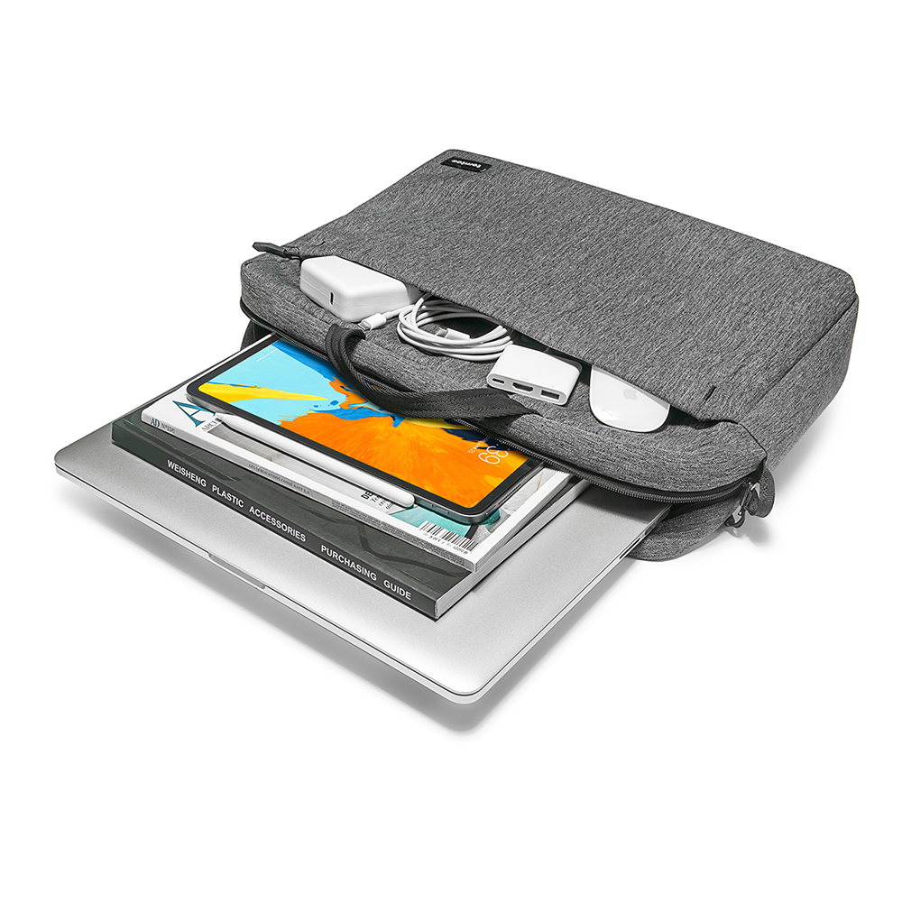 Túi xách TOMTOC SHOULDER BAG FOR ULTRABOOK 13 / 15 /16 inch GRAY - - Hàng chính hãng